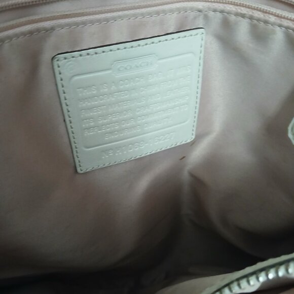 Coach Perforated Leather Hobo🤍 - Picture 11 of 13